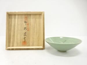 韓国人間文化財　柳海剛造　高麗青磁　雲鶴　茶碗